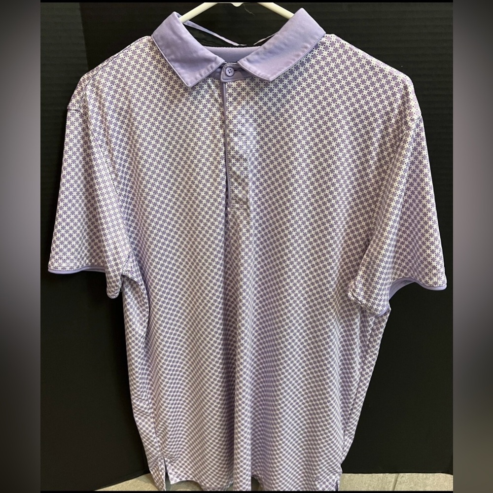 Head Golf Polo Shirt Mens Large‎ Purple White